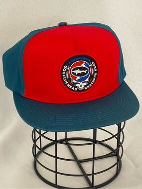 Dogfish Head Greatful Dead Red & Teal SnapBack Hat